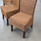 RATTAN STUHL Hochlehner Vintage Esszimmerstuhl Flechtstuhl Highback ARM