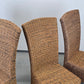 RATTAN STUHL Hochlehner Vintage Esszimmerstuhl Flechtstuhl Highback ARM