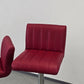 BARHOCKER Rot 2er Set Tresenhocker Höhenverstellbar Leder-Optik Theke