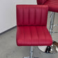 BARHOCKER Rot 2er Set Tresenhocker Höhenverstellbar Leder-Optik Theke