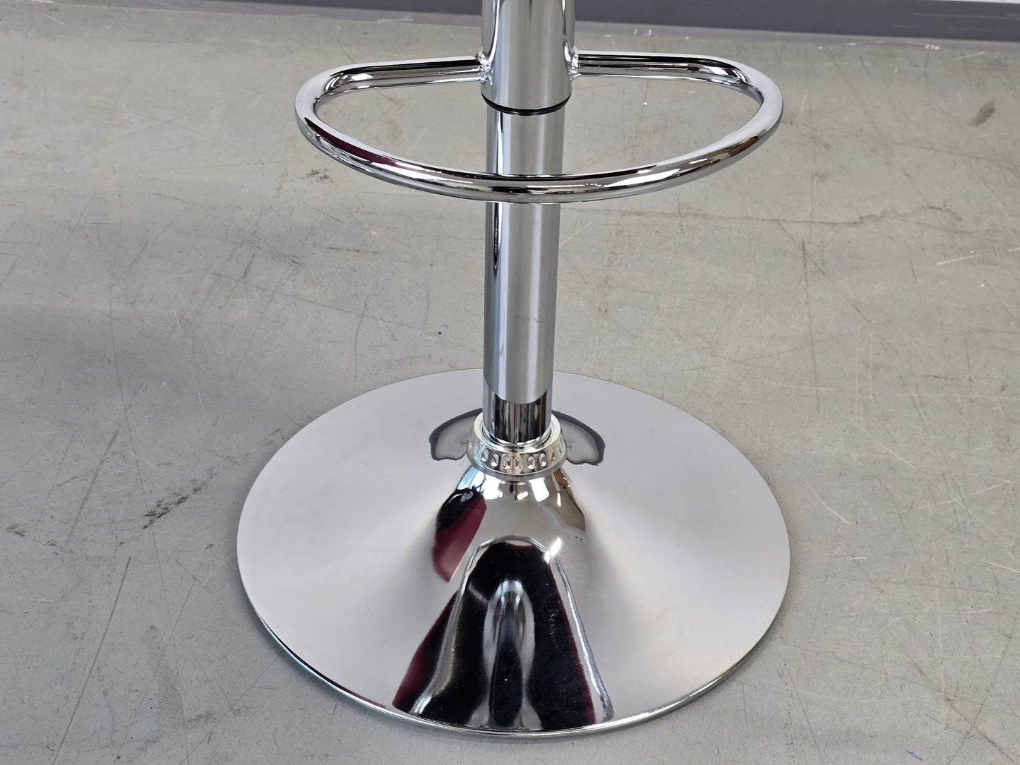 BARHOCKER Rot 2er Set Tresenhocker Höhenverstellbar Leder-Optik Theke