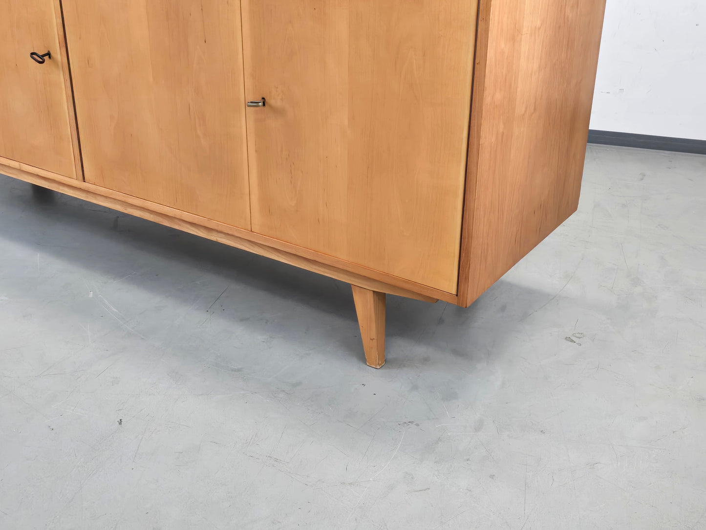 MID CENTURY Sideboard Birke 60er Vintage Kommode Skandinavisch Retro Design