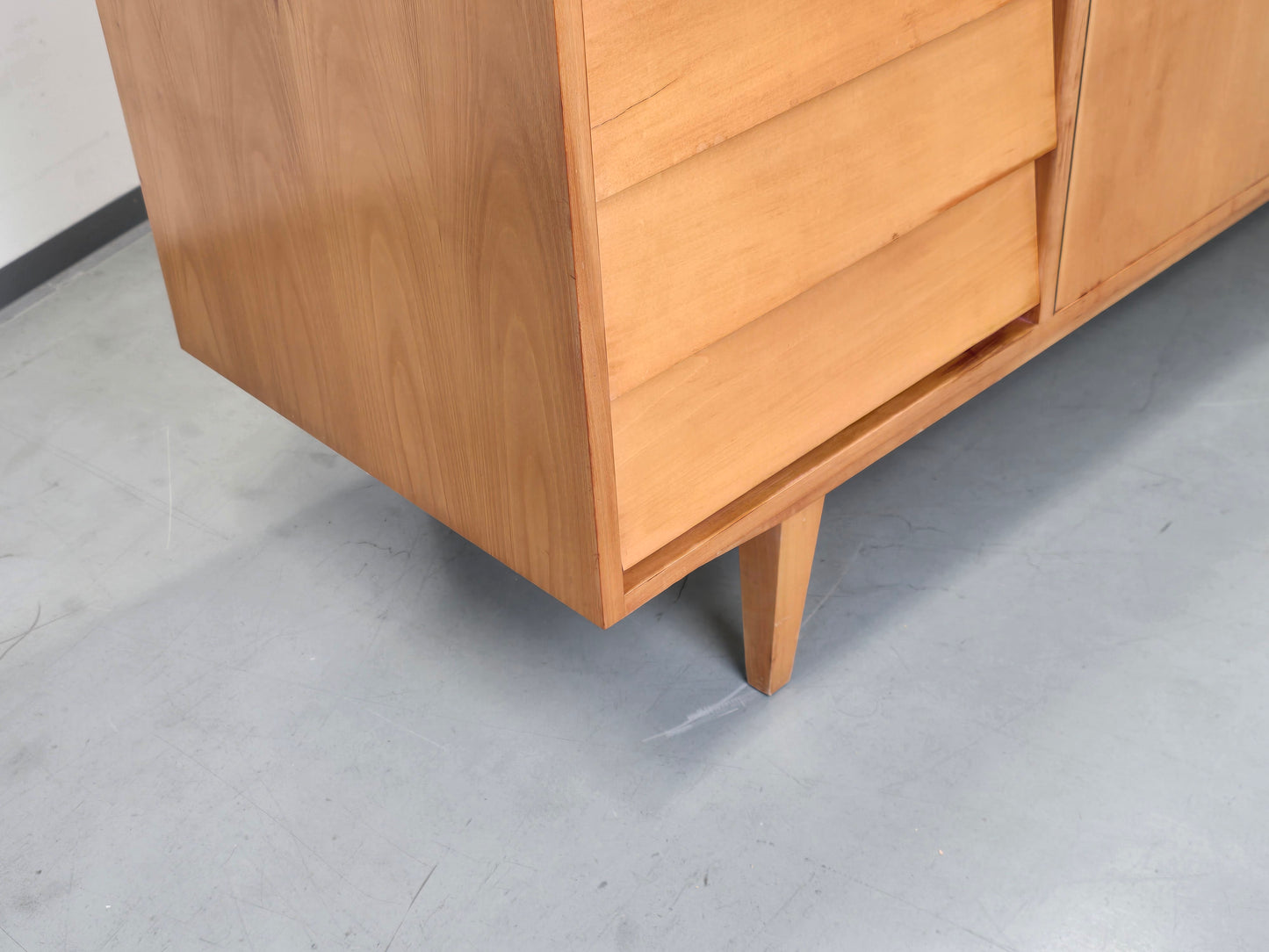 MID CENTURY Sideboard Birke 60er Vintage Kommode Skandinavisch Retro Design