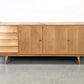 MID CENTURY Sideboard Birke 60er Vintage Kommode Skandinavisch Retro Design