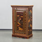 INDISCHER SCHRANK Handbemalt Rajasthan Jagdszenen Tiger Elefant Almirah