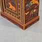 INDISCHER SCHRANK Handbemalt Rajasthan Jagdszenen Tiger Elefant Almirah