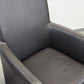 LEDER ARMLEHNSTUHL Design Vintage 60er Sessel Stuhl Konferenz Braun Massivholz