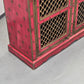 MAROKKANISCHE KOMMODE Sideboard Rot Gold Handbemalt Orient Massivholz Zouaq