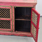 MAROKKANISCHE KOMMODE Sideboard Rot Gold Handbemalt Orient Massivholz Zouaq