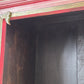 MAROKKANISCHE KOMMODE Sideboard Rot Gold Handbemalt Orient Massivholz Zouaq