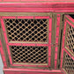 MAROKKANISCHE KOMMODE Sideboard Rot Gold Handbemalt Orient Massivholz Zouaq