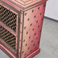 MAROKKANISCHE KOMMODE Sideboard Rot Gold Handbemalt Orient Massivholz Zouaq