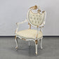BAROCK SESSEL Weiss Gold Rokoko Stuhl Vintage Sessel Antik-Stil Prunkstuhl