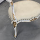BAROCK SESSEL Weiss Gold Rokoko Stuhl Vintage Sessel Antik-Stil Prunkstuhl