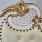 BAROCK SESSEL Weiss Gold Rokoko Stuhl Vintage Sessel Antik-Stil Prunkstuhl