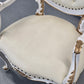 BAROCK SESSEL Weiss Gold Rokoko Stuhl Vintage Sessel Antik-Stil Prunkstuhl