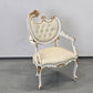 BAROCK SESSEL Weiss Gold Rokoko Stuhl Vintage Sessel Antik-Stil Prunkstuhl