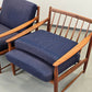 TEAK SESSEL Mid Century Dänisches Design 60er Jahre Spindellehne Vintage