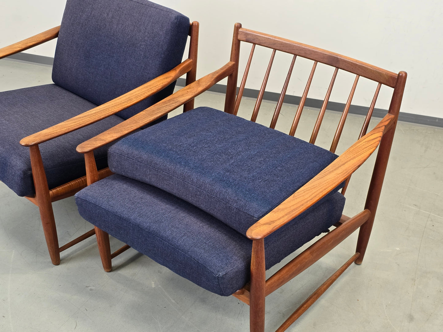 TEAK SESSEL Mid Century Dänisches Design 60er Jahre Spindellehne Vintage
