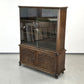 VINTAGE VITRINE Nussbaum Wurzelholz Highboard Design 60er Jahre Italienisch Mid-Century