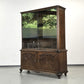 VINTAGE VITRINE Nussbaum Wurzelholz Highboard Design 60er Jahre Italienisch Mid-Century