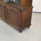 VINTAGE VITRINE Nussbaum Wurzelholz Highboard Design 60er Jahre Italienisch Mid-Century