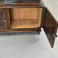 VINTAGE VITRINE Nussbaum Wurzelholz Highboard Design 60er Jahre Italienisch Mid-Century