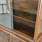 VINTAGE VITRINE Nussbaum Wurzelholz Highboard Design 60er Jahre Italienisch Mid-Century
