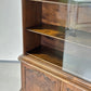 VINTAGE VITRINE Nussbaum Wurzelholz Highboard Design 60er Jahre Italienisch Mid-Century