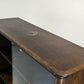 VINTAGE VITRINE Nussbaum Wurzelholz Highboard Design 60er Jahre Italienisch Mid-Century