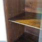 VINTAGE VITRINE Nussbaum Wurzelholz Highboard Design 60er Jahre Italienisch Mid-Century