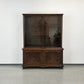 VINTAGE VITRINE Nussbaum Wurzelholz Highboard Design 60er Jahre Italienisch Mid-Century