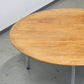 FLORENCE KNOLL Couchtisch Rund Chrom Holz 105cm Vintage 60er 70er Nuss