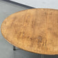 FLORENCE KNOLL Couchtisch Rund Chrom Holz 105cm Vintage 60er 70er Nuss