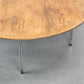 FLORENCE KNOLL Couchtisch Rund Chrom Holz 105cm Vintage 60er 70er Nuss
