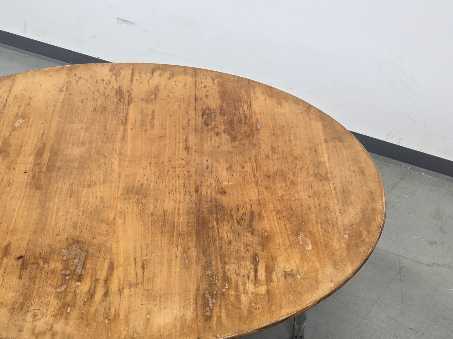 FLORENCE KNOLL Couchtisch Rund Chrom Holz 105cm Vintage 60er 70er Nuss