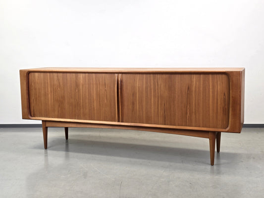 DANISH SIDEBOARD Tv Kommode Low Board Teak Bernhard Pedersen 142 Tambour Mid Century BPS