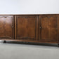 SIDEBOARD NUSSBAUM Vintage Kommode Anrichte Chippendale Stil 60er Jahre