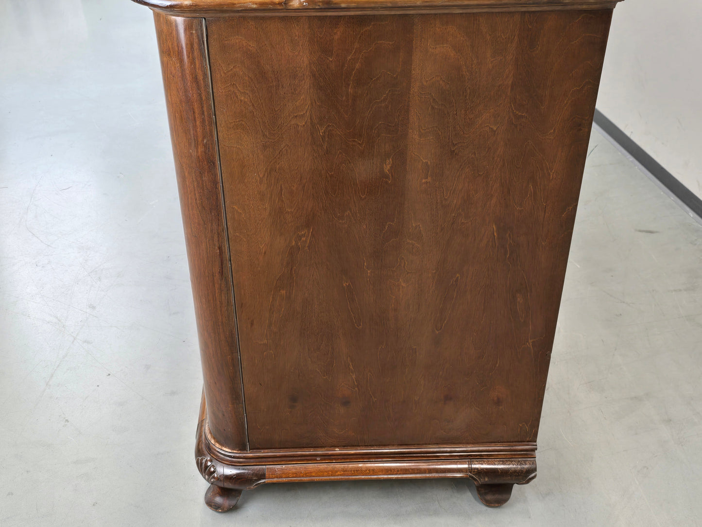 SIDEBOARD NUSSBAUM Vintage Kommode Anrichte Chippendale Stil 60er Jahre