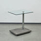 RONALD SCHMITT Beistelltisch Glas Metall K 425 Couchtisch höhenverstellbar