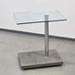 RONALD SCHMITT Beistelltisch Glas Metall K 425 Couchtisch höhenverstellbar
