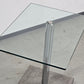 RONALD SCHMITT Beistelltisch Glas Metall K 425 Couchtisch höhenverstellbar