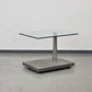 RONALD SCHMITT Beistelltisch Glas Metall K 425 Couchtisch höhenverstellbar