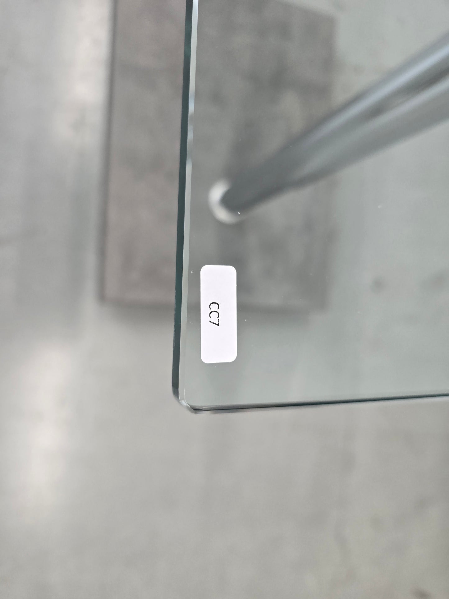 RONALD SCHMITT Beistelltisch Glas Metall K 425 Couchtisch höhenverstellbar