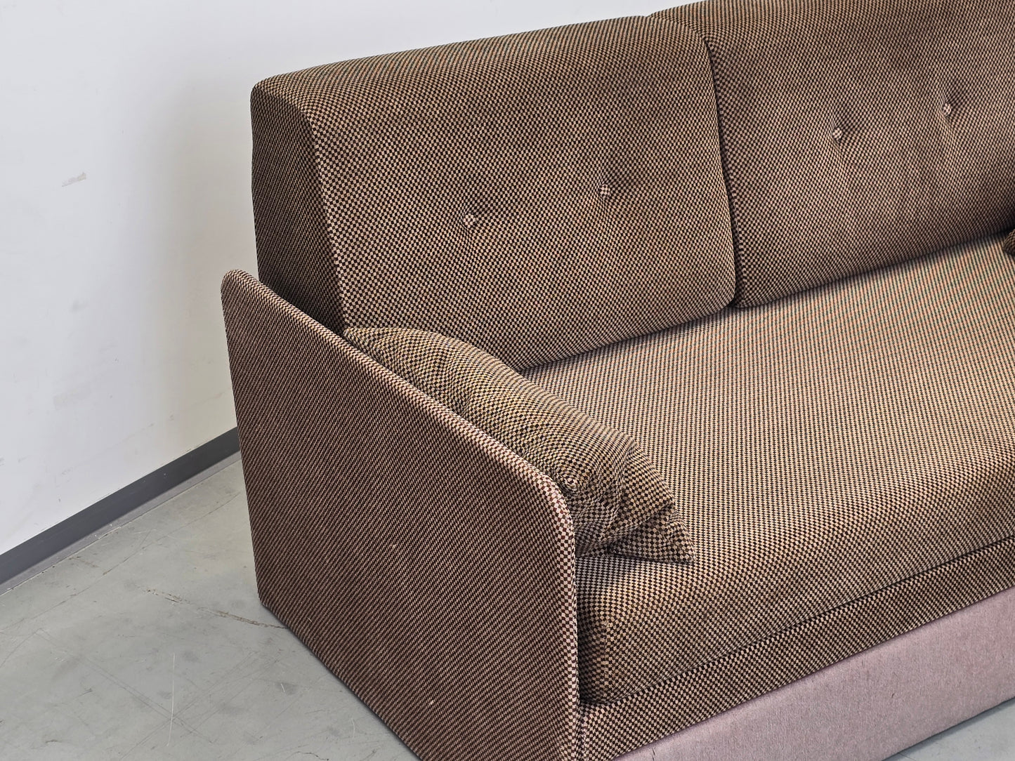 VINTAGE SCHLAFSOFA 60er Jahre Mid Century Sofa Couch Retro Bettkasten Braun