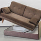 VINTAGE SCHLAFSOFA 60er Jahre Mid Century Sofa Couch Retro Bettkasten Braun