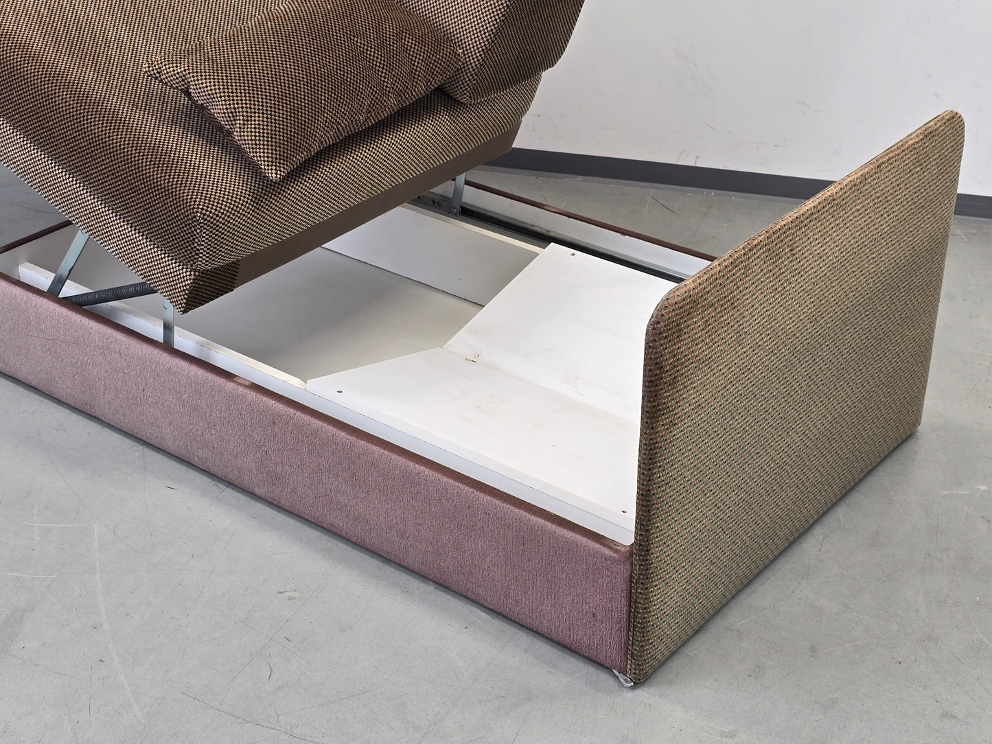 VINTAGE SCHLAFSOFA 60er Jahre Mid Century Sofa Couch Retro Bettkasten Braun