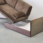 VINTAGE SCHLAFSOFA 60er Jahre Mid Century Sofa Couch Retro Bettkasten Braun