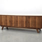 SIDEBOARD VINTAGE Nussbaum Mid Century Kommode WK Möbel 60er Design 180cm