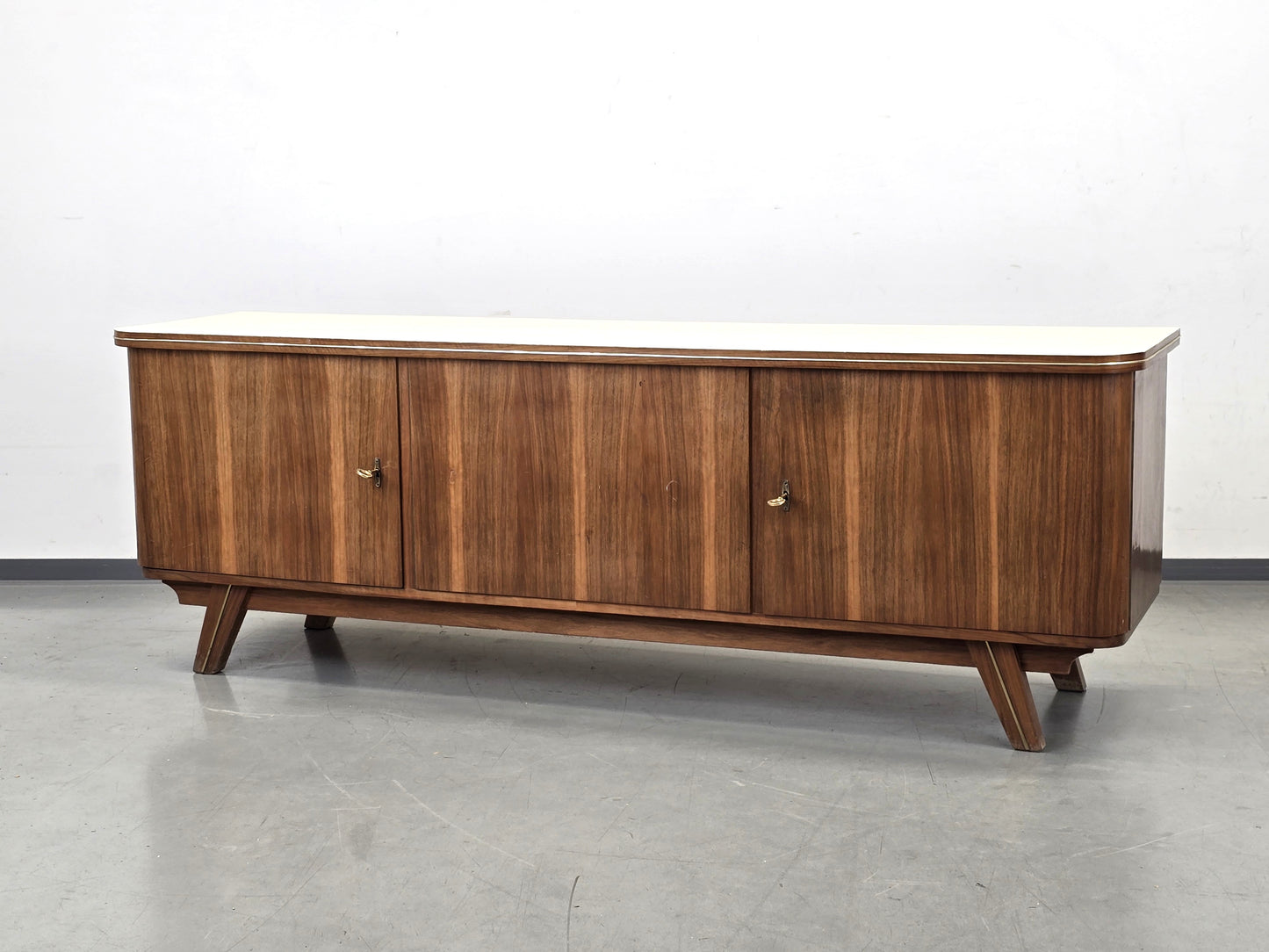 SIDEBOARD VINTAGE Nussbaum Mid Century Kommode WK Möbel 60er Design 180cm